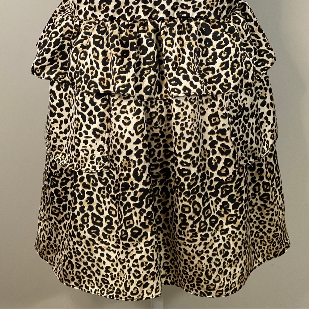 Tcec Spaghetti Strap Leopard Print Mini Dress - image 4